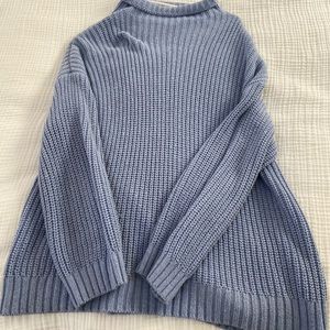 Oversized XS baby blue aerie sweater